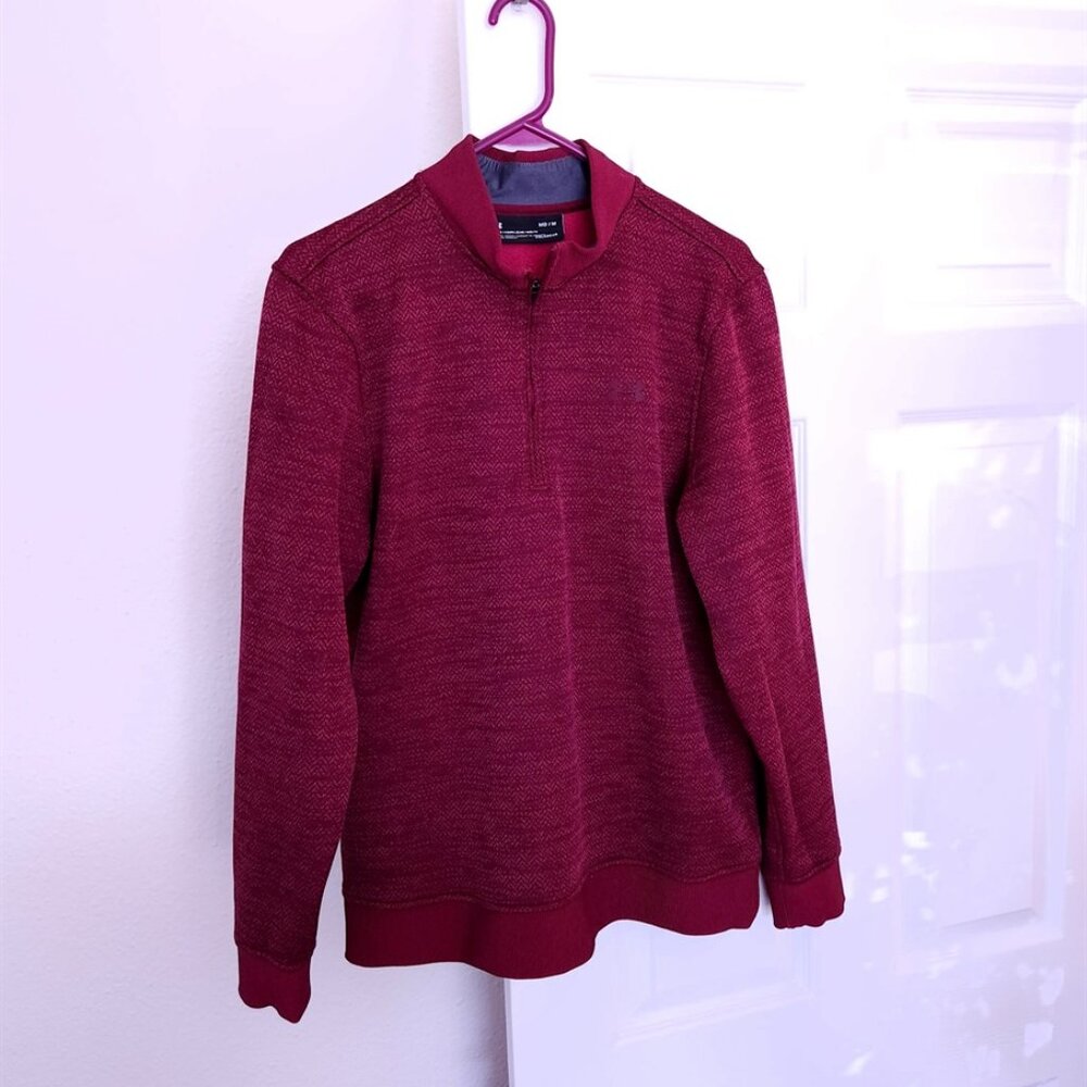 Under Armour ColdGear Quarter Zip Pullover Sweater, Medium